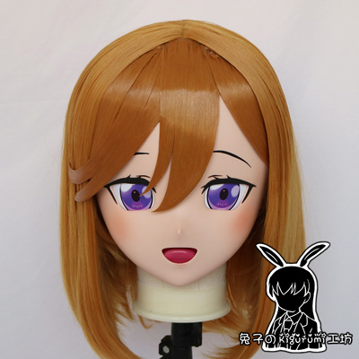 (RB320)Customize Full Head Quality Handmade Female/Girl Resin Japanese Anime Cartoon Character Kig Cosplay Kigurumi Mask